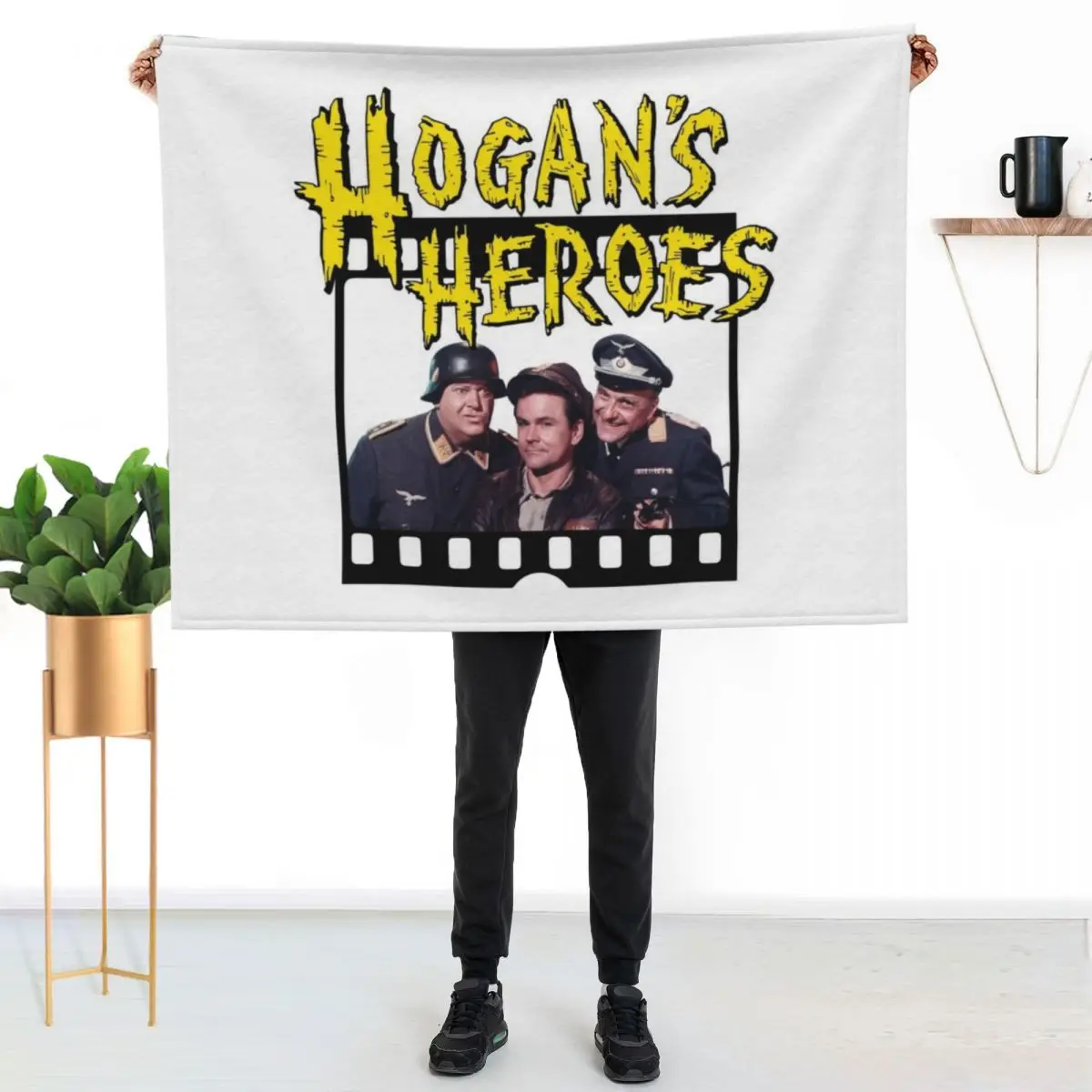 Hogan's Heroes Papa Schultz Throw Blanket Blankets For Bed Custom Luxury Winter beds Flannel Blankets