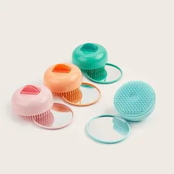 Mini Telescopic Mirror Comb Round Tangle Hair Brush Self Cleaning Hair Brush Hair Loss Airbag Massage Scalp Comb Salon Hair Tool