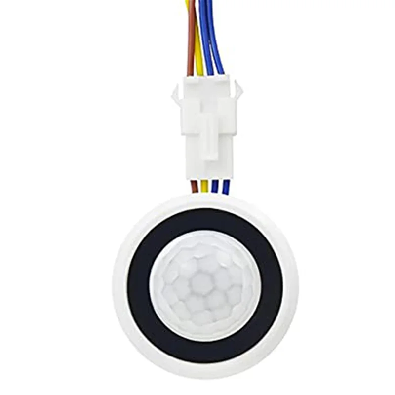 ABGI-8X Mini Motion Sensor Light Switch 110-220V PIR Sensor Smart Detection Time Delay Adjustable Infrared Induction Detector
