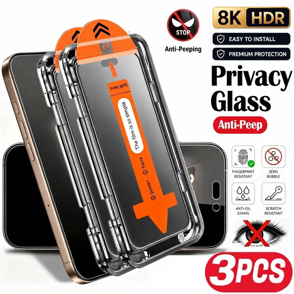3-Pack Privacy Tempered Glass for iPhone 18 product image