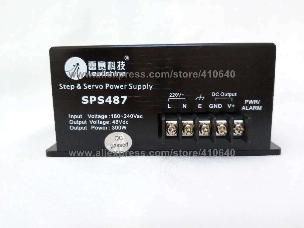 Fuente de alimentación con interruptor sin regulamiento Leadshine SPS487 ultracompacta 48 V CC/7 A con entrada de 180-250 VAC