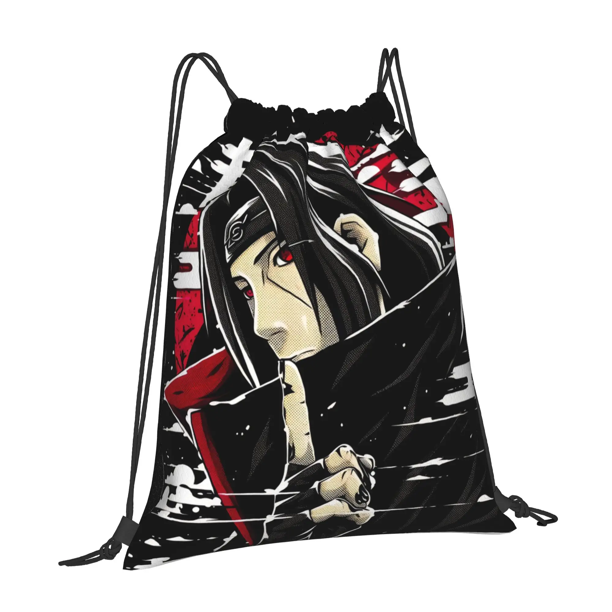For travel Pouch Naruto anime comic  Kawaii Drawstring Bags Sports Shoe Clothes Storage Multi-function Teen Portable Rucksack