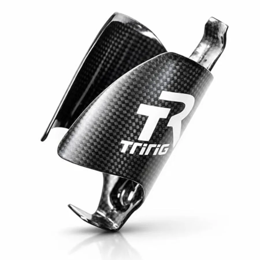 

Kappa 3K Carbon Fiber Water Bottle Cage for Road and Triathlon Bike Water Bottle Holder - Aero Bars BTA and Saddle Based Compat