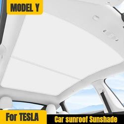 Sunshades for Tesla Model Y 2021 2022 2023 2024 Ice Cloth Buckle Sun Pare Glass Front Rear Skylight Heat Insulation Accessories