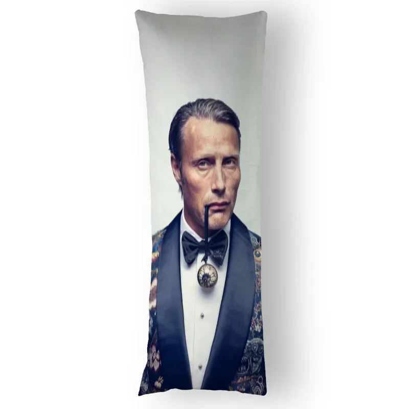 Mads Mikkelsen Body Pillow Case Genshin Impact Diluc Decorative Cover 50x150cm Home Decoration Pillowcases Printed Long 12.15