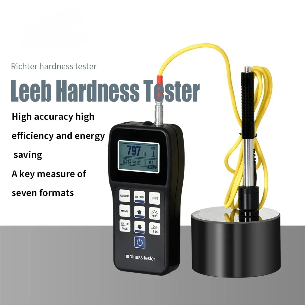 Leeb Hardness Tester Portable Rebound Meter Durometer HL、HB、HRB、HRC、HRA、HV、HS for Metal Steel  HAR-100