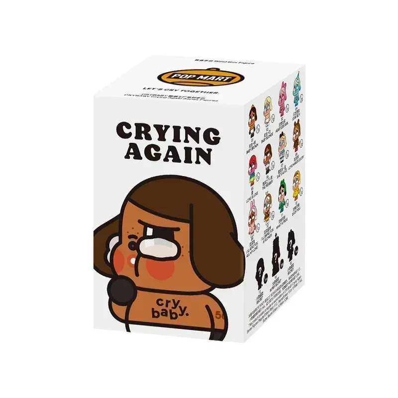 POP MART CRYBABY Crying Again Series Blind Box Surprise Mystery Action Figure Schattig model speelgoed Verjaardagscadeau