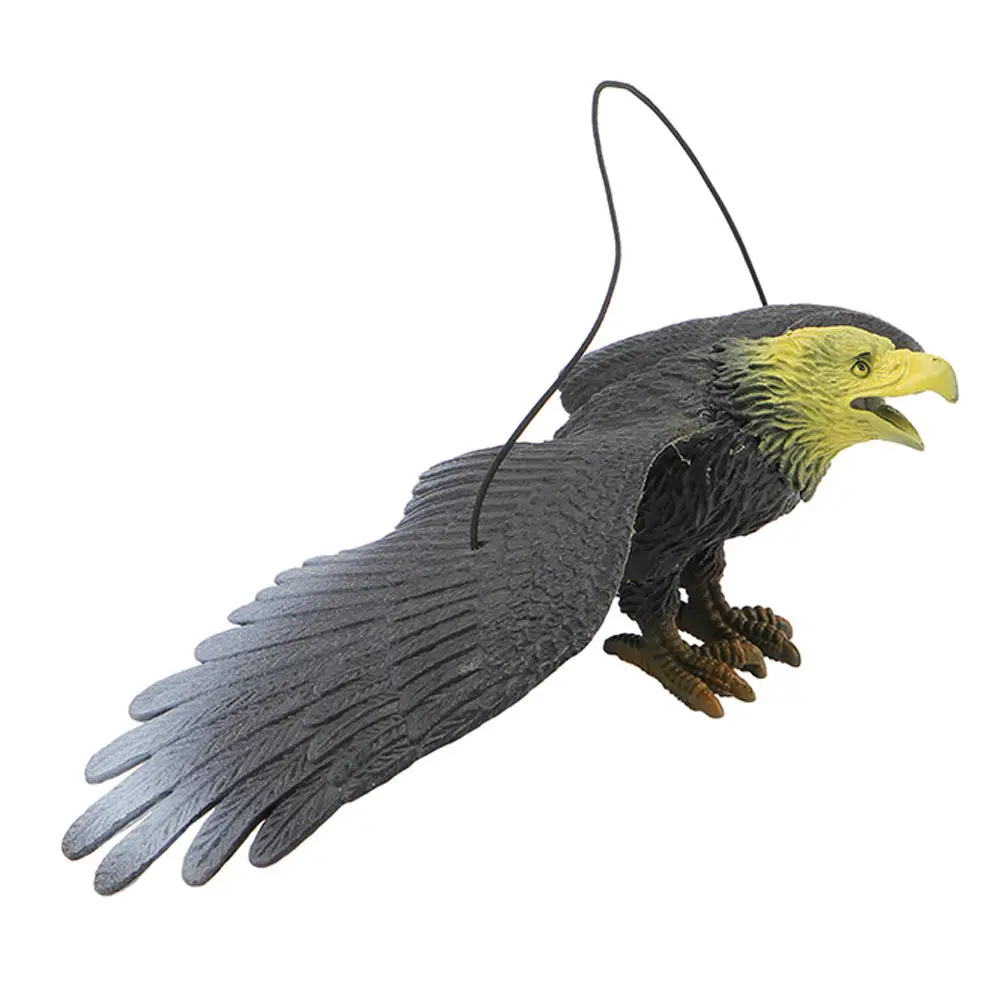 

Plastic Eagle Bird Decor for Garden Yard Outdoor Hanging Wind Spinner Realistic Bird Deterrent Lawn Ornament Tree Ceiling Patio