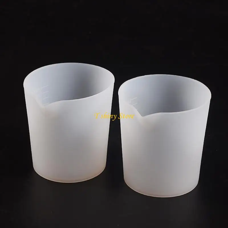 

N58F Clear Silicone Measuring Cup 50ml Gypsum Capacity Cup