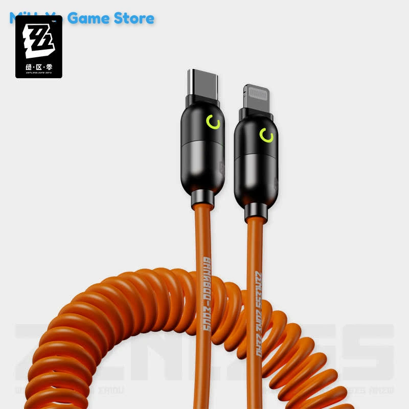 Kabel do transmisji danych ZZZ Genuine Bangboo Zenless Zone Zero Oficjalny Oryginalny Seria Tematyczna Wiosenna Szybkie Ładowanie Prezent Urodzinowy