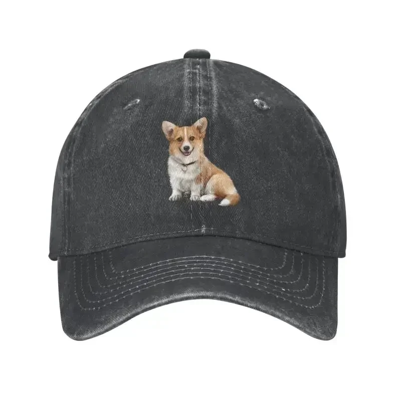 Classic Unisex Cotton Pembroke Welsh Corgi Baseball Cap Adult Pet Dog Gift Adjustable Dad Hat for Men Women Sports