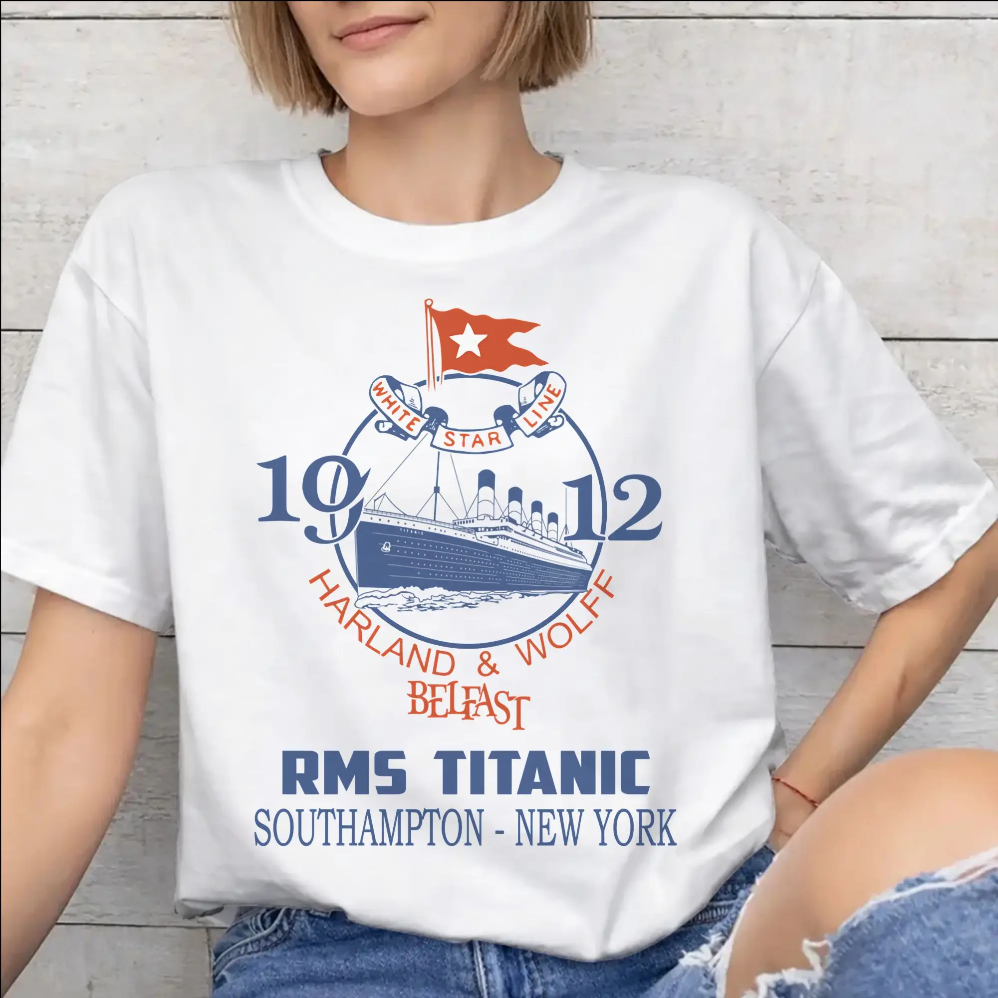 Titanic jack and rose Outfit Men Women T Shirts Cotton Tee Graphic Printed  T-shirt Clothing