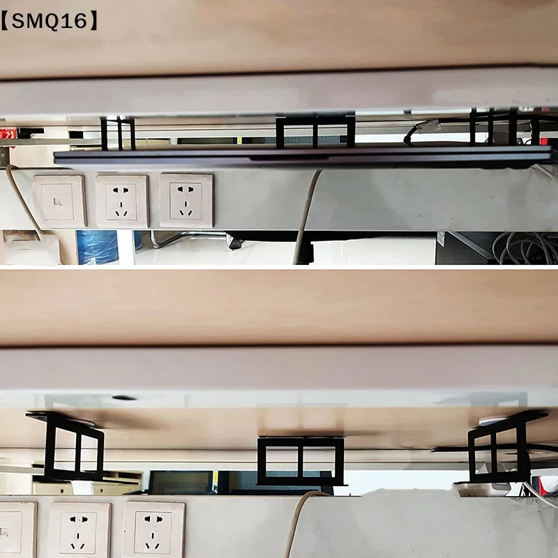 4.8-6.8cm Under Desk Laptop Holder Mount Bracket With Screws For  Storage Tray For Notebook Computer Accessories【SMQ】