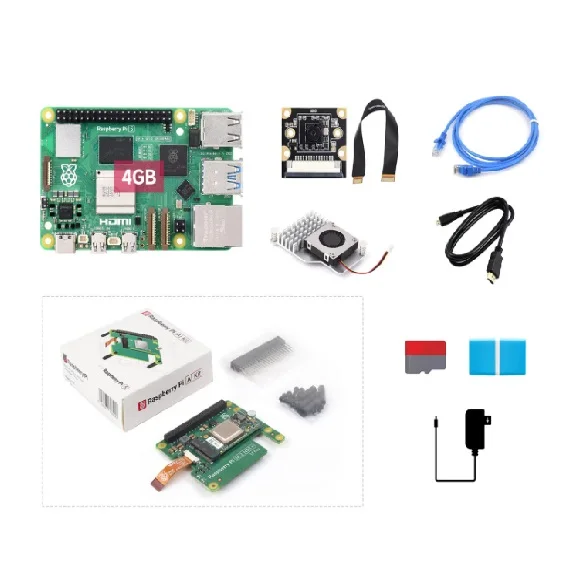 Raspberry Pi 5 AI Kit Options for Kits and 2GB 4GB 8GB RAM Hailo-8 Acce a  Raspberry Pi AI Kit with Waveshare Accessory