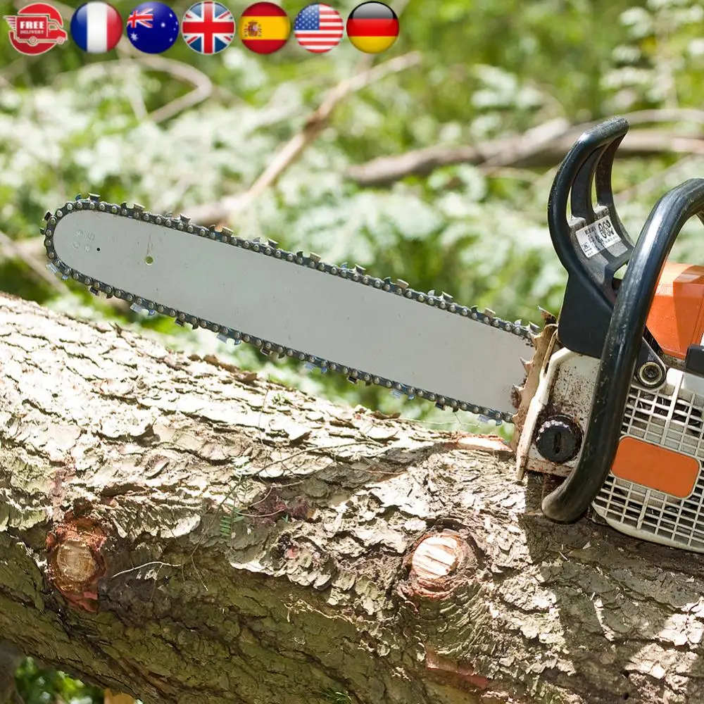 

12 Inch Metal Chainsaw Chain Spare Parts 45 Drive Links Saw Chain 3/8inch Pitch Electric Chainsaw Chain for Wood Branch Cutting