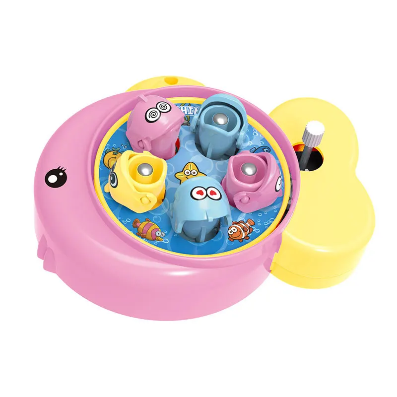 Mini machine de jeu de pêche amusante pour enfants, jouet mécanique, cadeaux de fête d'anniversaire pour enfants, jouets interactifs parent-enfant, 1 pièce