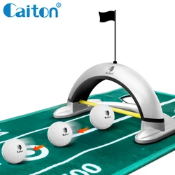 Caiton Golf Automatic Putting Machine, Auto Return Golf Cup, Indoor/Outdoor Putting Practice Aid, Golf Training for Office Use