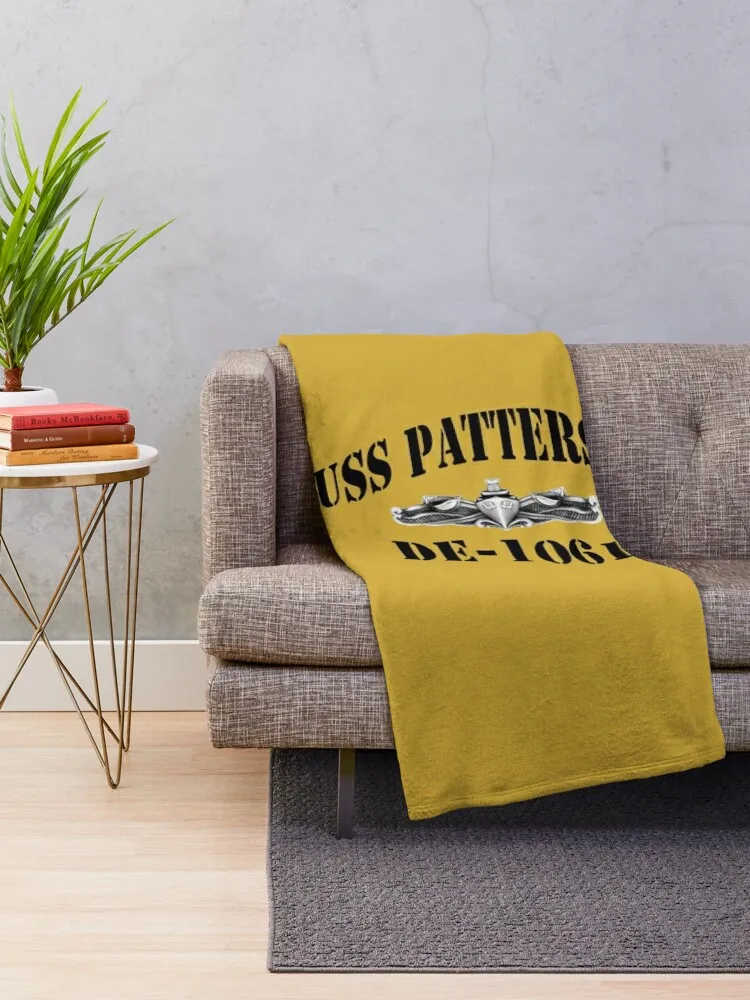 USS PATTERSON (DE-1061) SHIP'S STORE Throw Blanket Soft Plaid Thins Hairys Blankets