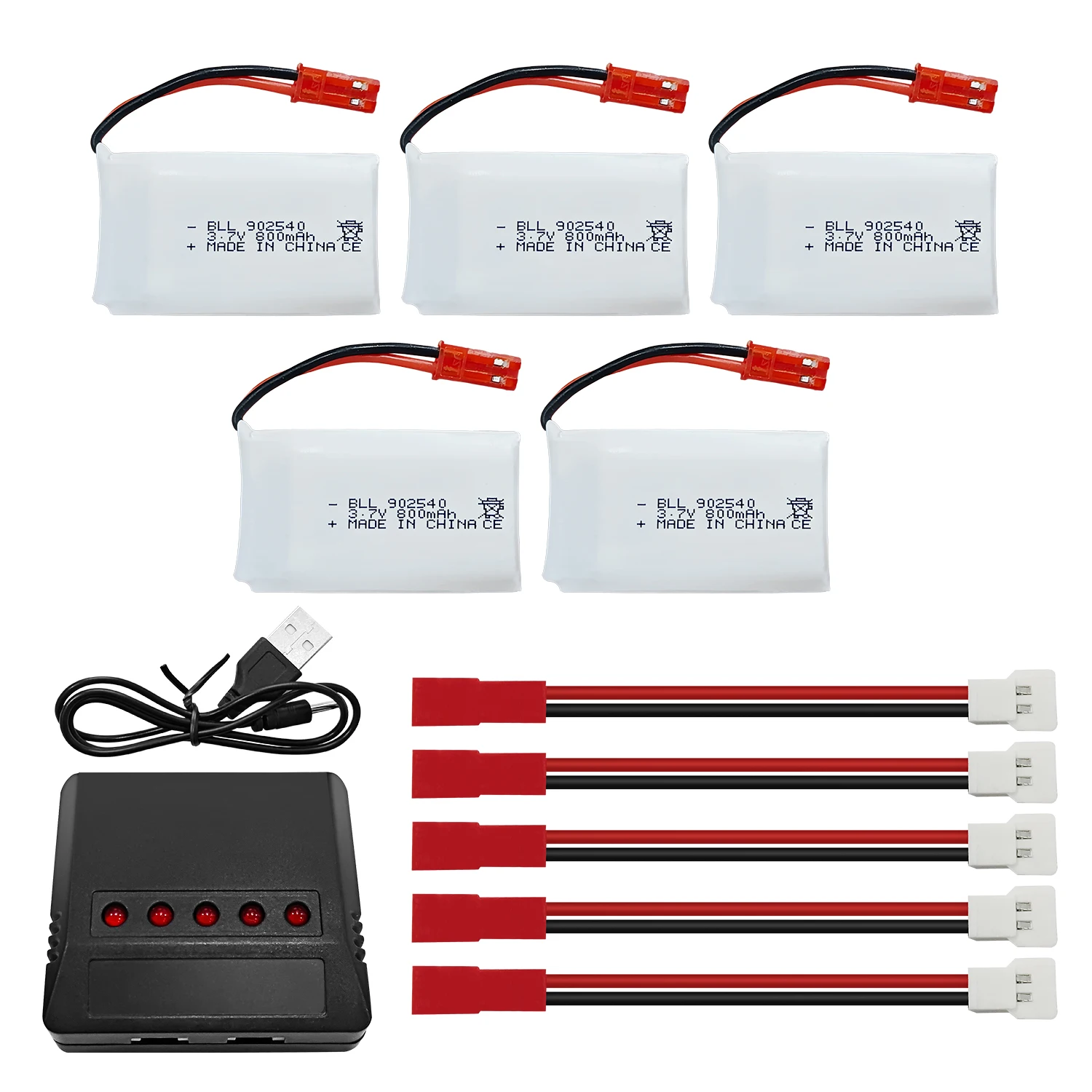 5 шт. 3,7 В 800 мАч 30C Lipo аккумулятор + зарядное устройство 5-в-1 для SYMA X56W MJX X400W X300C X800 HS110 HS200 S670 V950hd S1750 V2450 RC Drone 5 шт. 3,7 В 800 мАч 30C Lipo аккумулятор + зарядное устройство 5-в-1 для SYMA X56W MJX X400W X300C X800 HS110 HS200 S670 V950hd S1750 V2450 RC Drone