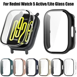 PC Case+Glass Cover For Redmi Watch 5 Active/Lite Protector Accessories Tempered Glass For Xiaomi Watch 3 Active/Lite Cover
