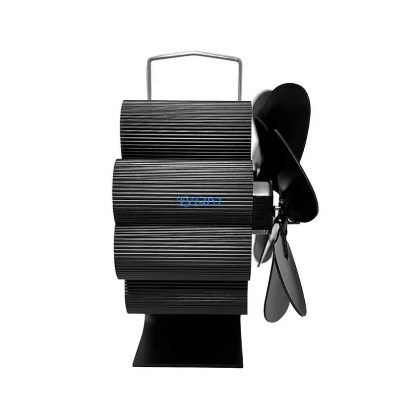 

E15A Durable Heat Powered Stove Fan for Wood Burning Quiet Operation Upgraded Aluminum Alloy Fan for Comfortable Environment