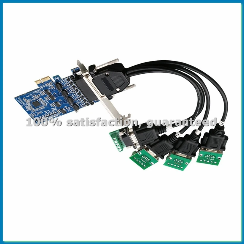 

PCI Expansion 4 Ports RS422 RS485 Expansion Card PCI-E To -422 -485 Multi-Serial Card Industrial Protector-VVNB