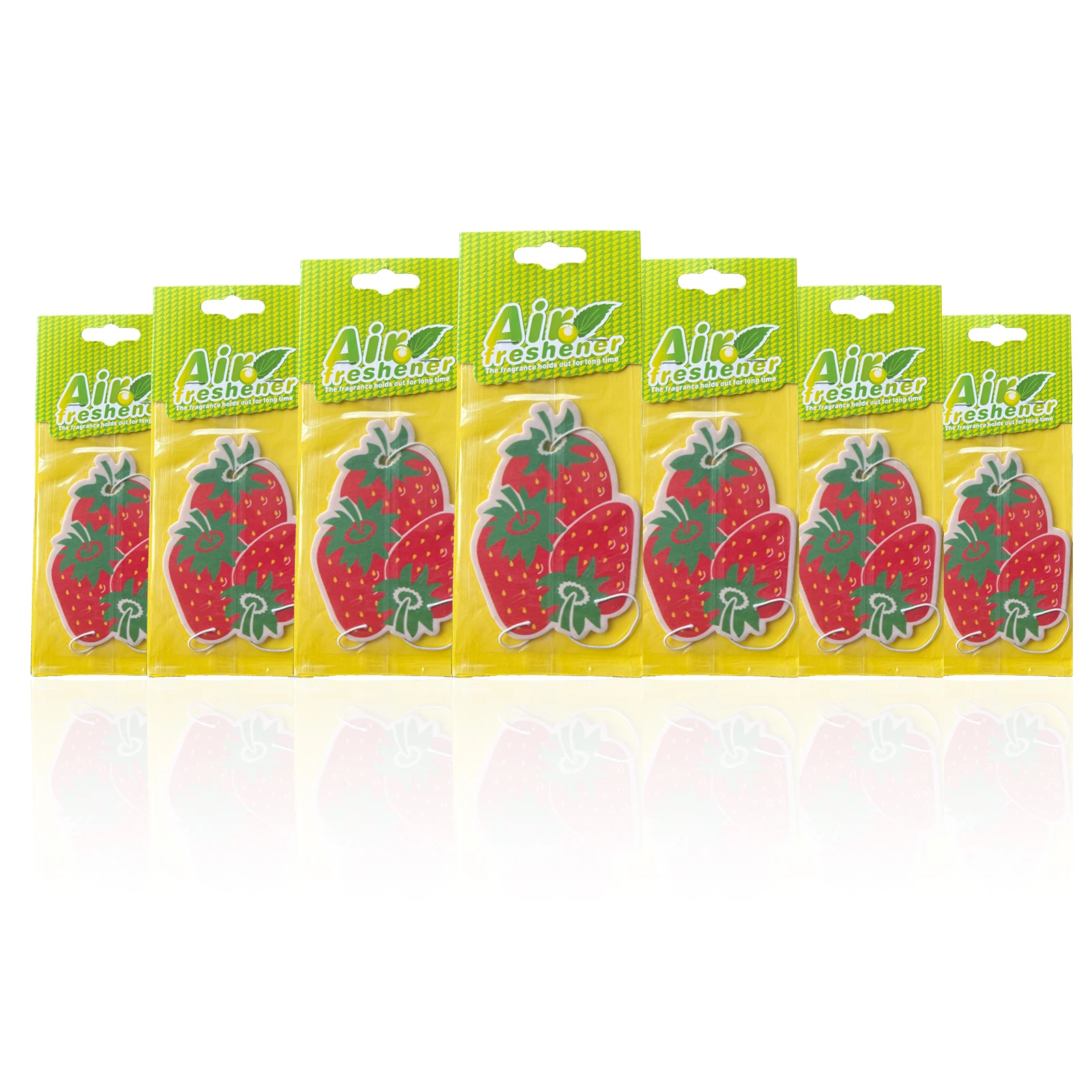 

5/20pcs Strawberry Scent Car Air Freshener, Natural Tea-Scented Paper, Car-Mounted Hanging Type, Car Interior Accessories
