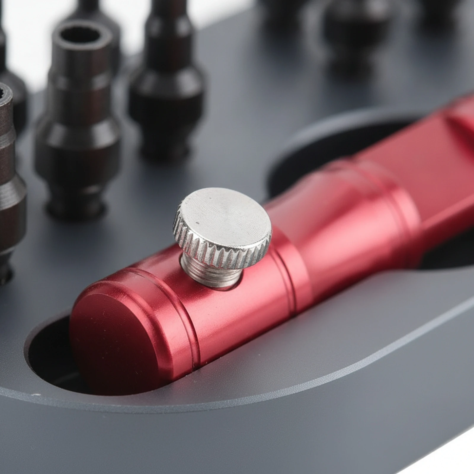 Watch Tube Opener with Base Knurled Watch Tube Opening Tool Machined Metal Scratch-Resistant for Watchmakers, Workbench