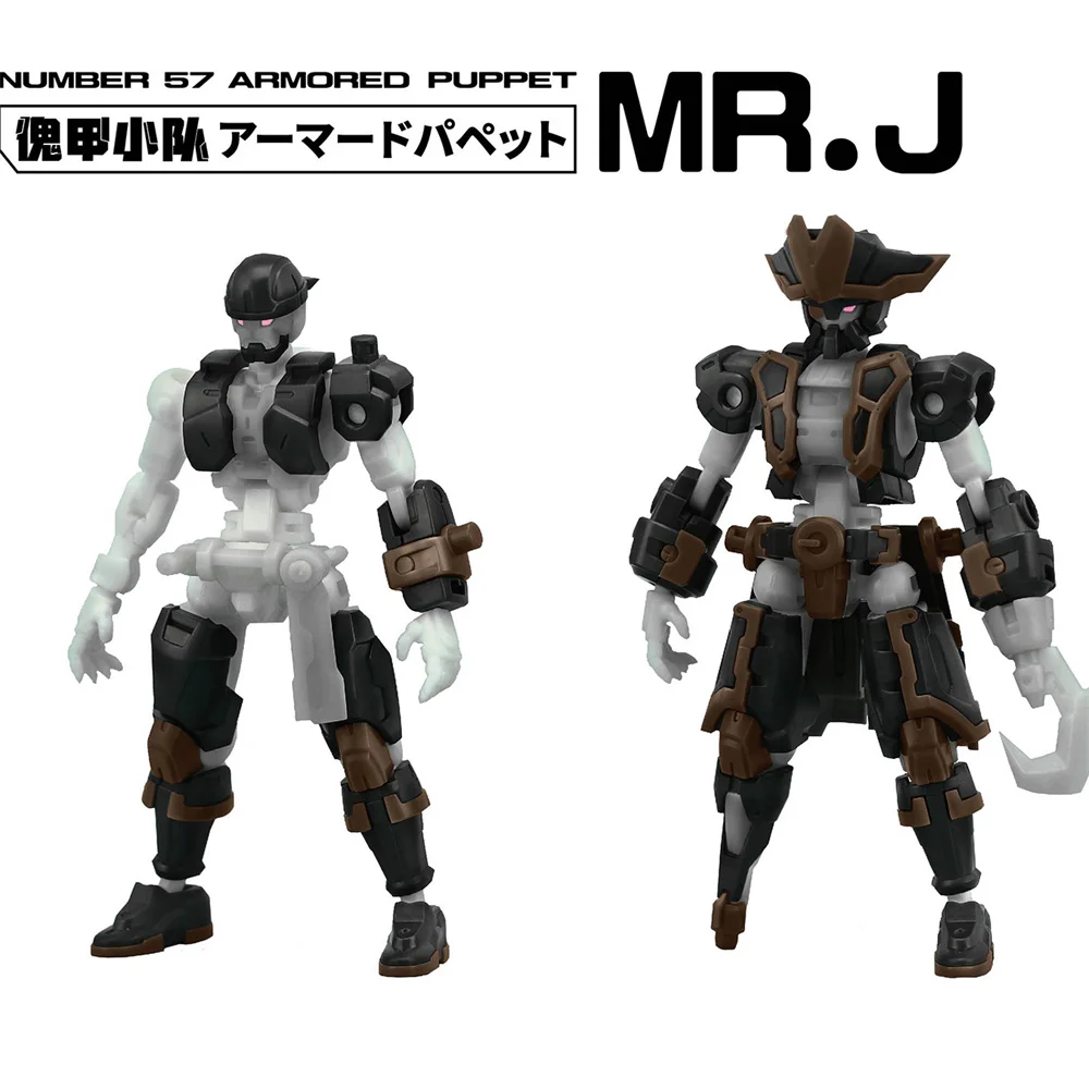 FIFTYSEVEN Number57 Armored Puppet Pirate Mr.J Captain Sailor Ghost Color Double Bonus 1/24 Scale Model Action Figure With Box