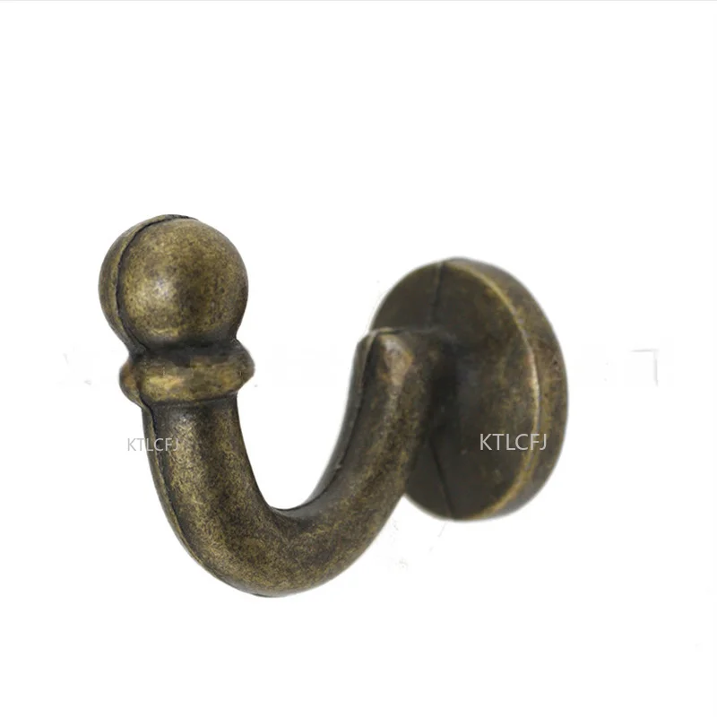 Home Decoration Hardware Antique Hook Clothes Hook Decorative Packaging Accessories Cabinet Hook Zinc Alloy Hooks Single Hook