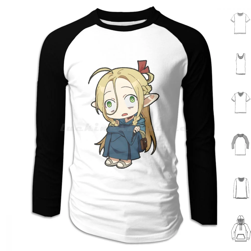

Толстовка Marcille Dumb из хлопка с длинными рукавами Marcille Donato Meshi Marcille Donato Food Delicious In Elf Anime Cartoon Dumb