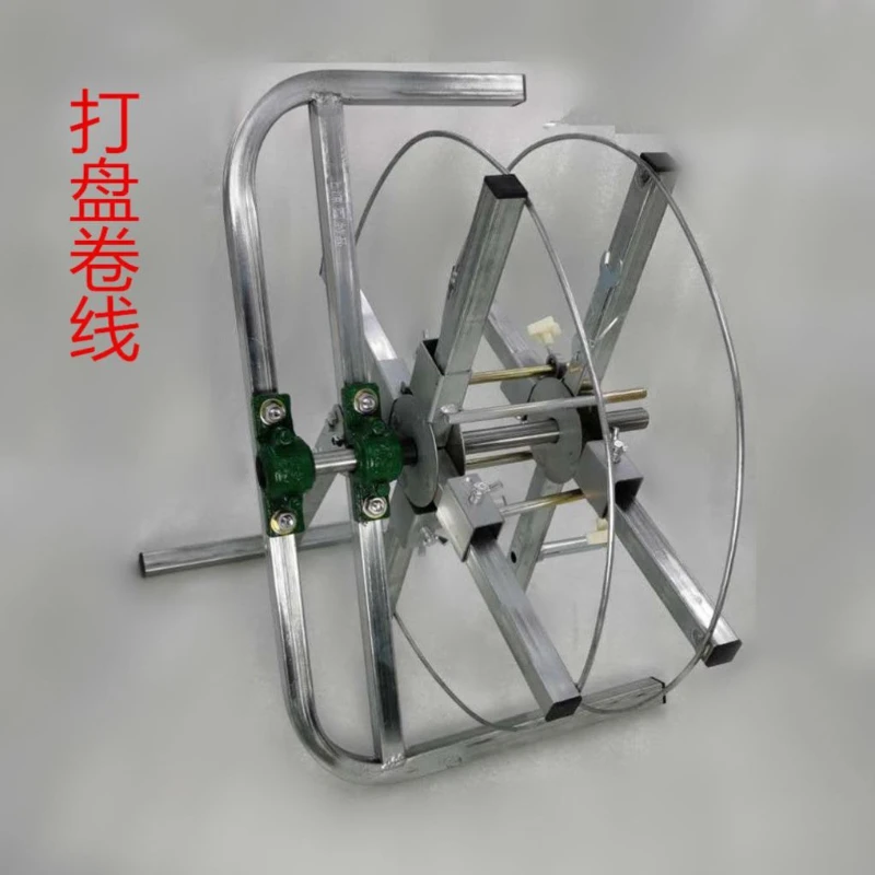 Reeling and winding machine tying and winding frame, wire laying frame, power cable reel spinning fiber optic network cable