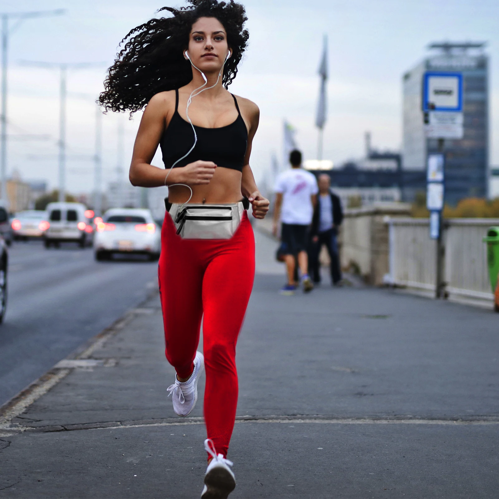 Molizhi riñonera de viaje para mujer, bolsa cruzada, riñonera de moda, bolsa de pecho portátil para correr, mochila de gran capacidad