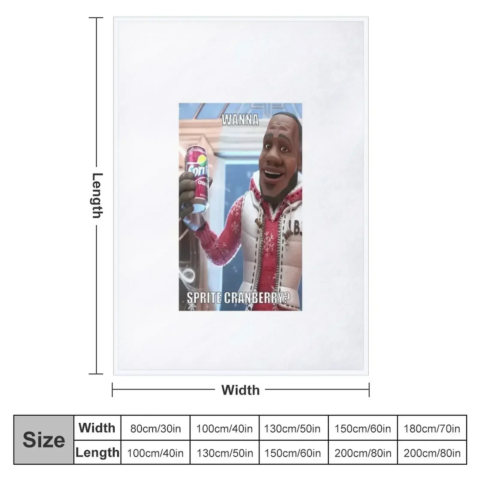 Sprite Cranberry - Wanna Sprite Cranberry? Meme ****TOP ZOZZLE**** Throw Blanket Sofa Picnic Luxury St Plaid Blankets