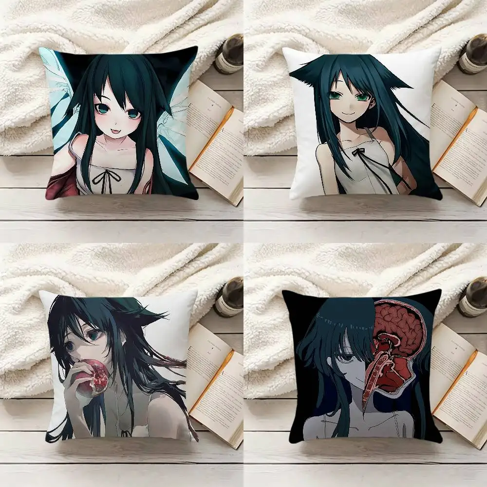 

The S-Song Of S-Saya Various Sizes Square Pillow Case For Car Home Bedchamber Decor