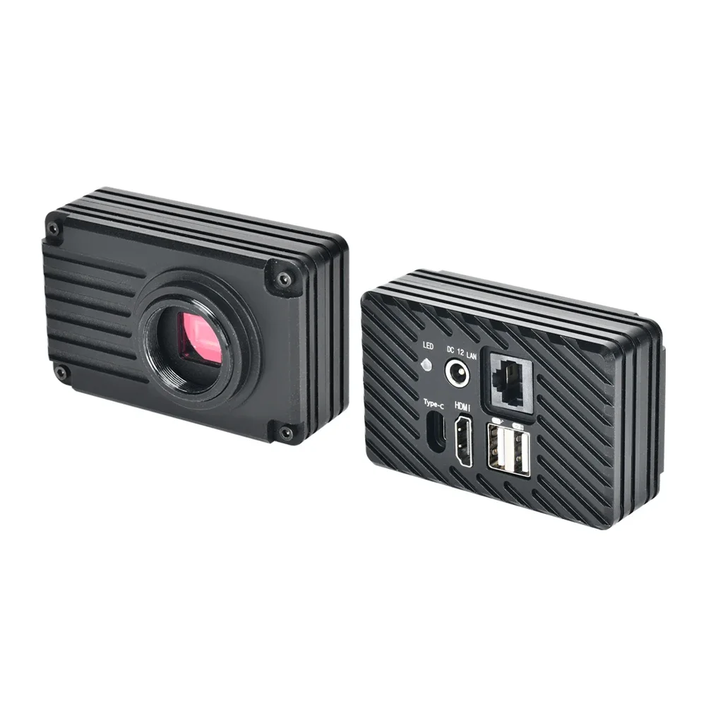 4K HD Built-In Measurement Industrial Camera Electronic Microscope HDMI / LAN Port Output Industrial Inspection And Maintenance