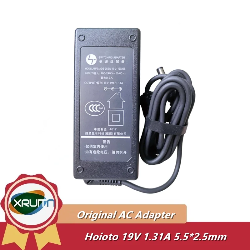 Adaptador de Corriente HOIOTO 25W 19V 1.31A ADS-25FSG-19-2 ADPC1925EX ADPC1925 para Monitor AOC/Philips I2481FX 24B2XH 27B2H, Cargador de Energía