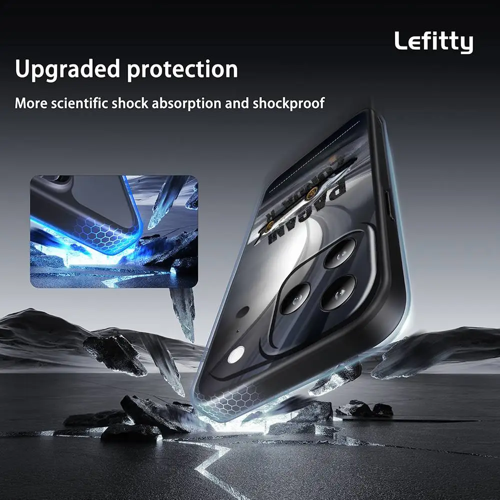 クラシックラグジュアリーP-P-Pagani iPhoneケース iPhone 17 16 15 14 13 12 11 Pro Max Plus Mini対応 ブラックフロストソフトシェルケース