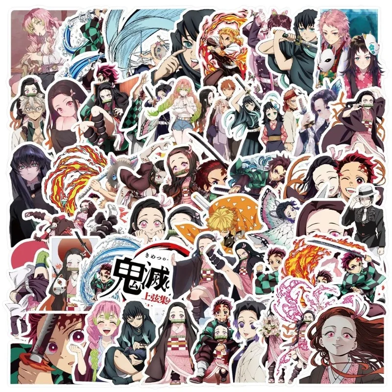 

1 Pack Anime Sticker Demon Slayer Action Figures Kamado Tanjiro Akaza Kokushibo Model Decorative Supplies Kid Gift Toy wholesale