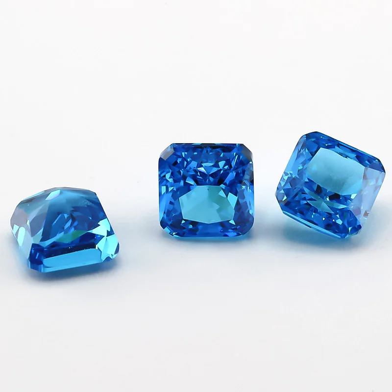 5x5mm Quadratische Achteckige Radiant Crushed Ice Cut Lose CZ-Steine 5A Verschiedene Farben Kubisches Zirkonium Synthetische Edelsteine für Schmuck – Detail 27