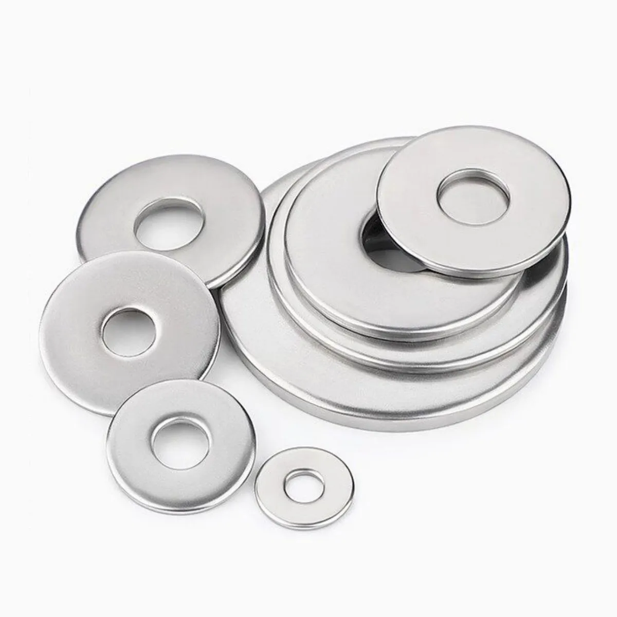 Stainless Steel Washers Metal Round Gasket Screw Spacer Flat Rings 0.5mm-8mm Thickness 2mm-36mm Inner