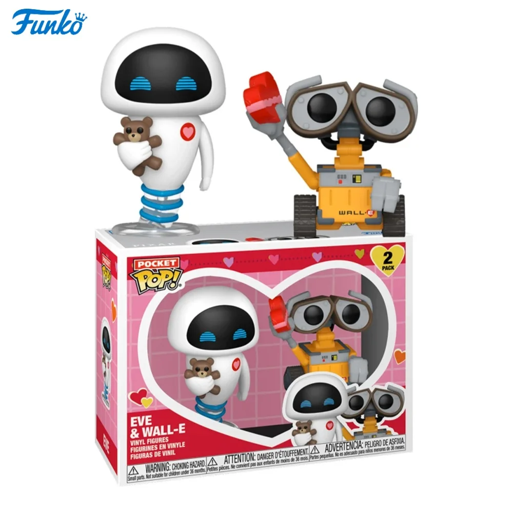 Funko Pop Wall-E & Eve Action Figures Model Toys Anime Desktop Decoration Doll Toy Cartoon Kawaii car Ornament kid birthday Gift