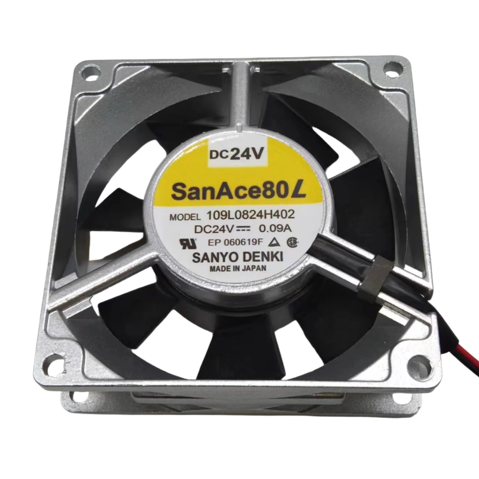 

For Sanyo 109L0824H402 80x80x25mm DC 24V 0.09A 3000RPM 37.4CFM Dual Ball Bearing Aluminum Frame Cooling Fan