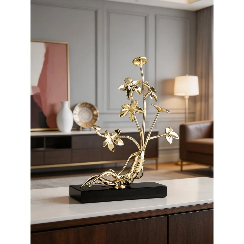 For Ginseng Ruyi Ornament Office Living Room TV Cabinet Crafts Gifts