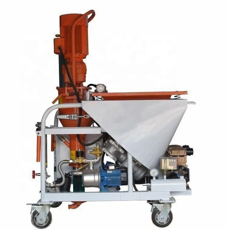 M9 M6 Dry Powder Plaster Spraying Machine Gypsum Base Spray Plastering