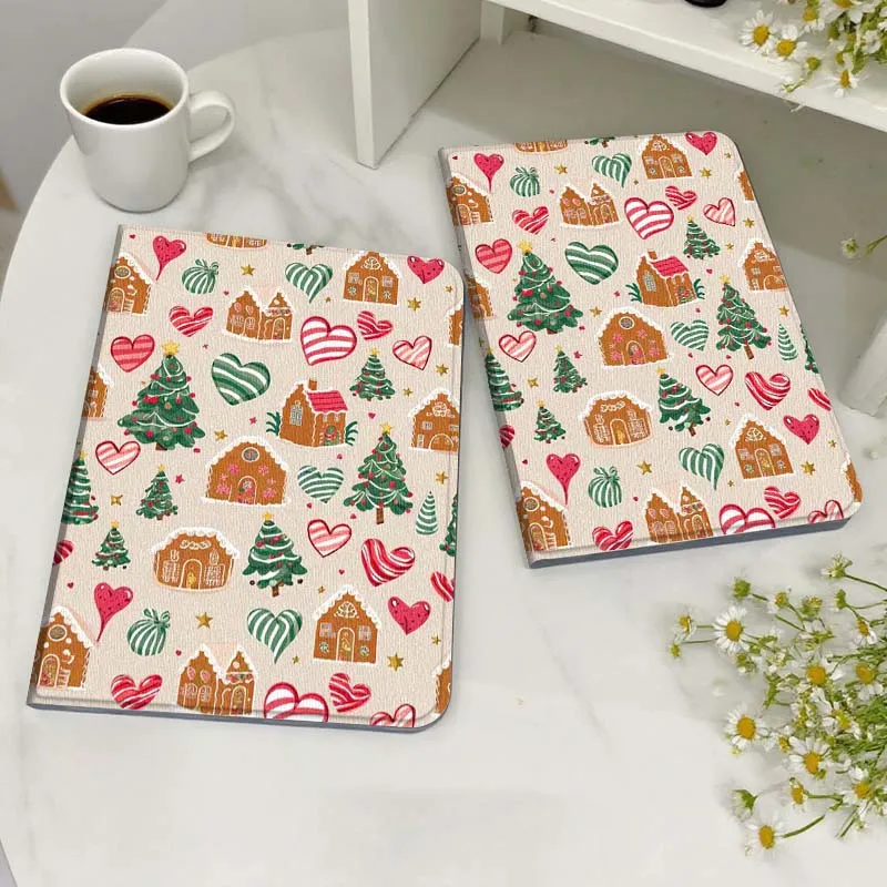 

Cartoon Santa Ribbon Ornament Case For Honor MagicPad MatePad M5 8 9 2 3 10 12 X V7 V8 X8 X9 V9 GT X9a GT2 S Air Pro Tablet