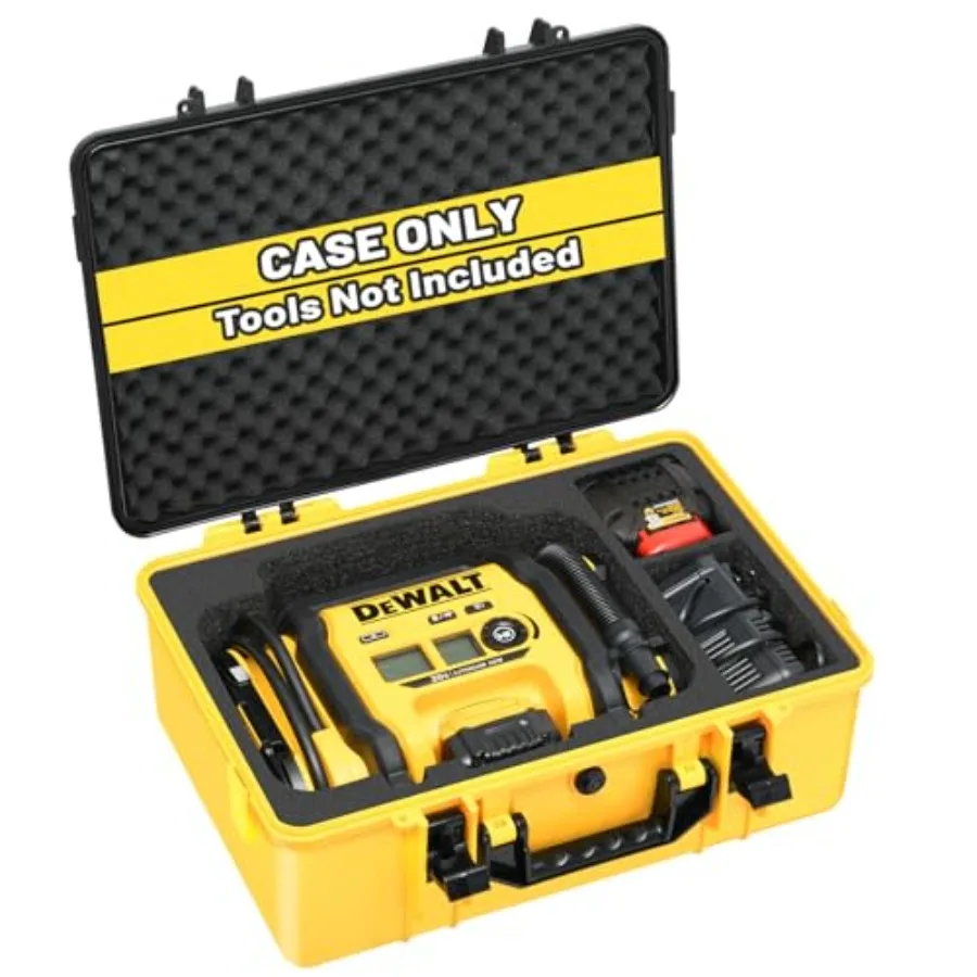 

Air Compressor Case for DEWALT 20V MAX Tire Inflator DCC020IB - Waterproof Hard Shell Air Pump Storage Bag Compatible with DEWA