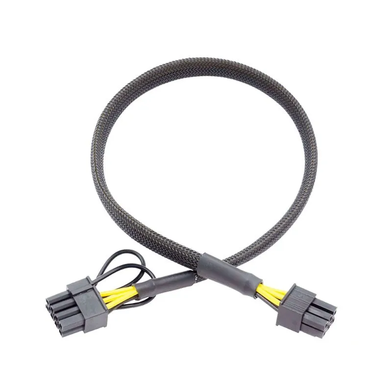 6 Pin Male to 8 Pin (6+2) Male GPU PCI-e PCIE Power Cable PCI Express Extension Cable Motherboard Graphics Adapter Cable 0.5m