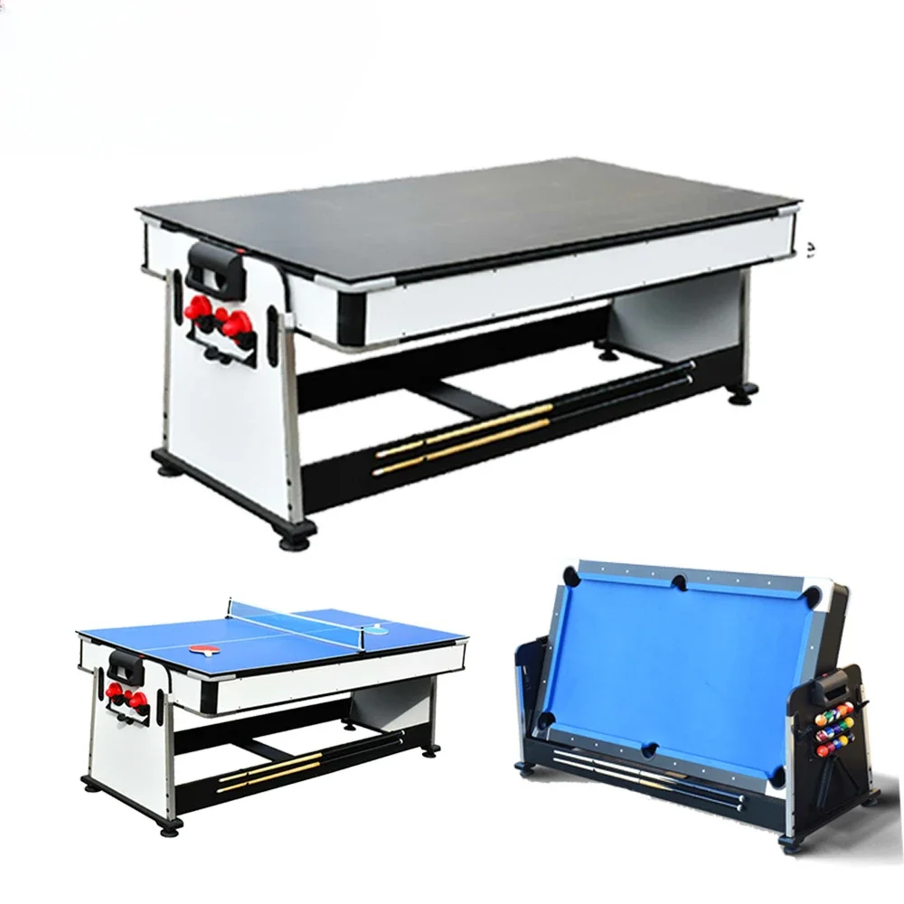 Wholesale price indoor rotating multifunctional table tennis game table, 7 feet table