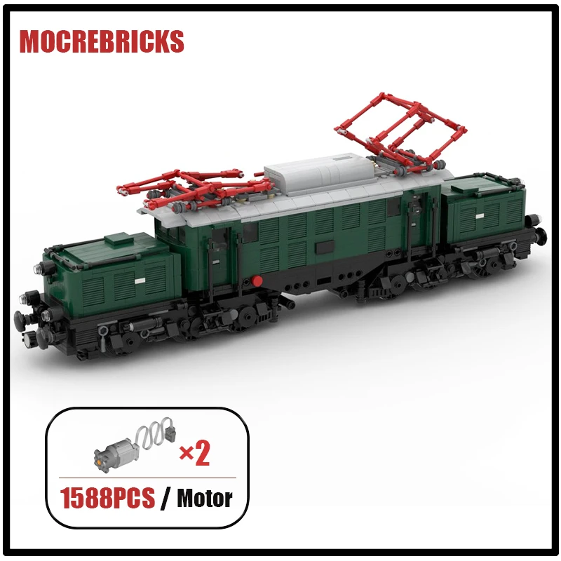

City Railway Train Series DR E 94 Building Blocks Deutsches Electric Locomotive Model Bricks DIY Toys Children's Holiday Gifts